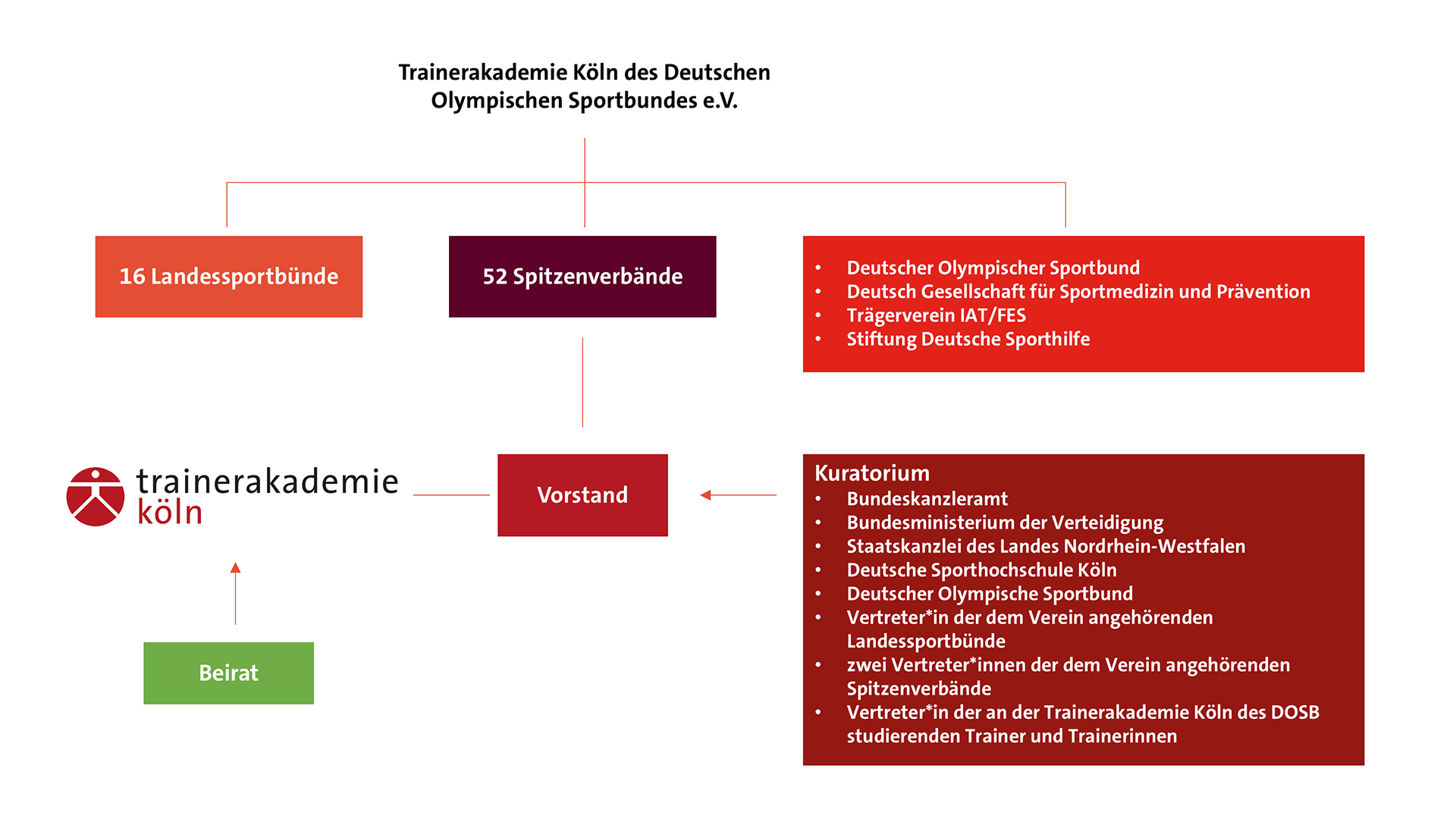 Struktur Trainerakademie Köln des DOSB