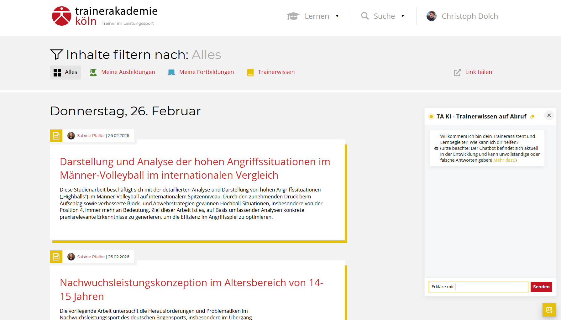 TA KI - interaktiver Chatbot